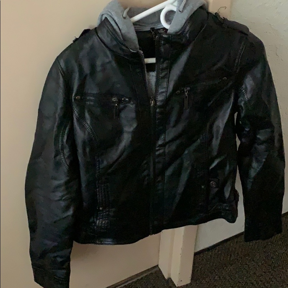 Faux leather jacket